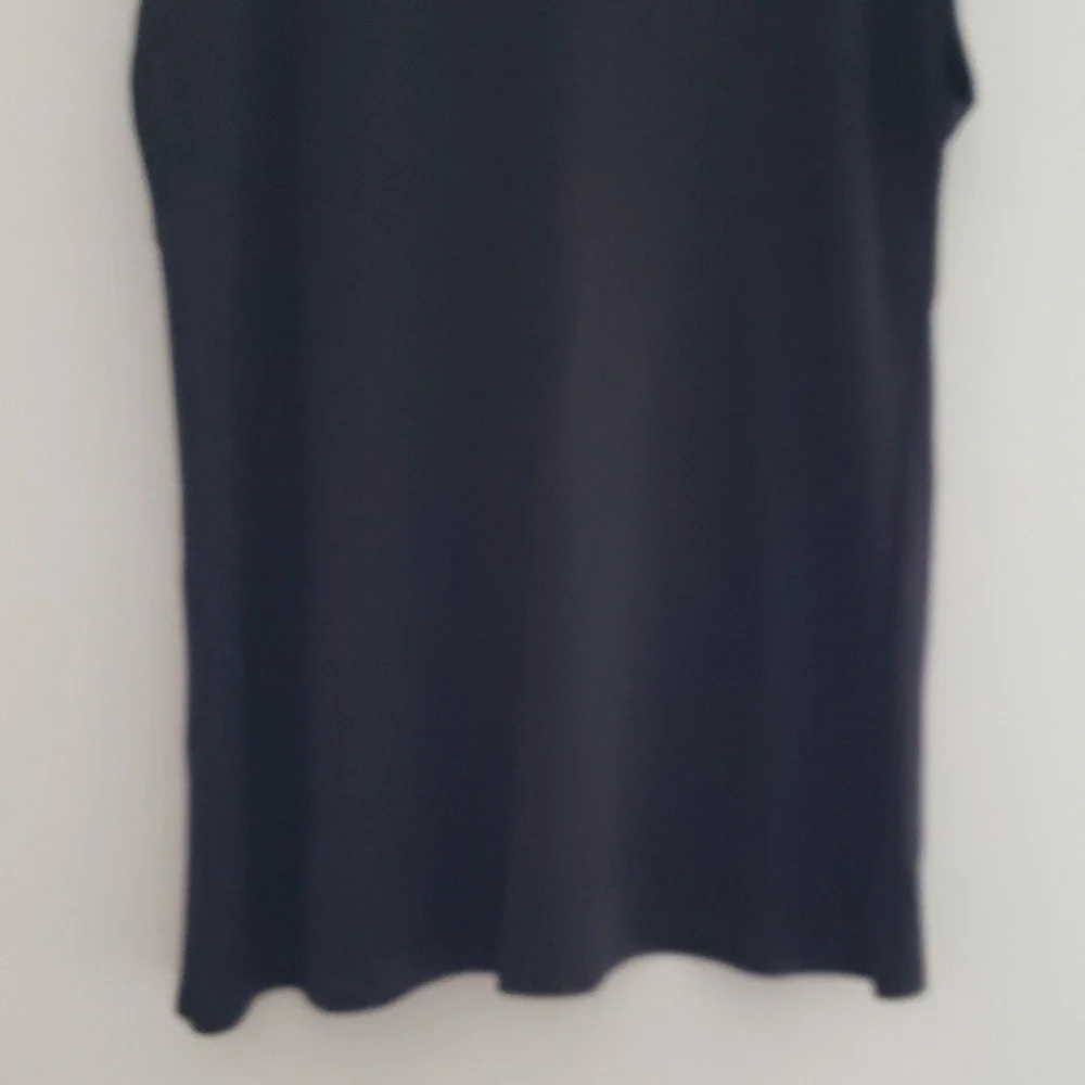 Bryn Walker Women Lavinia Tunic Top Medium Black Cowl Neck Lagenlook Minimalist - Picture 9 of 15